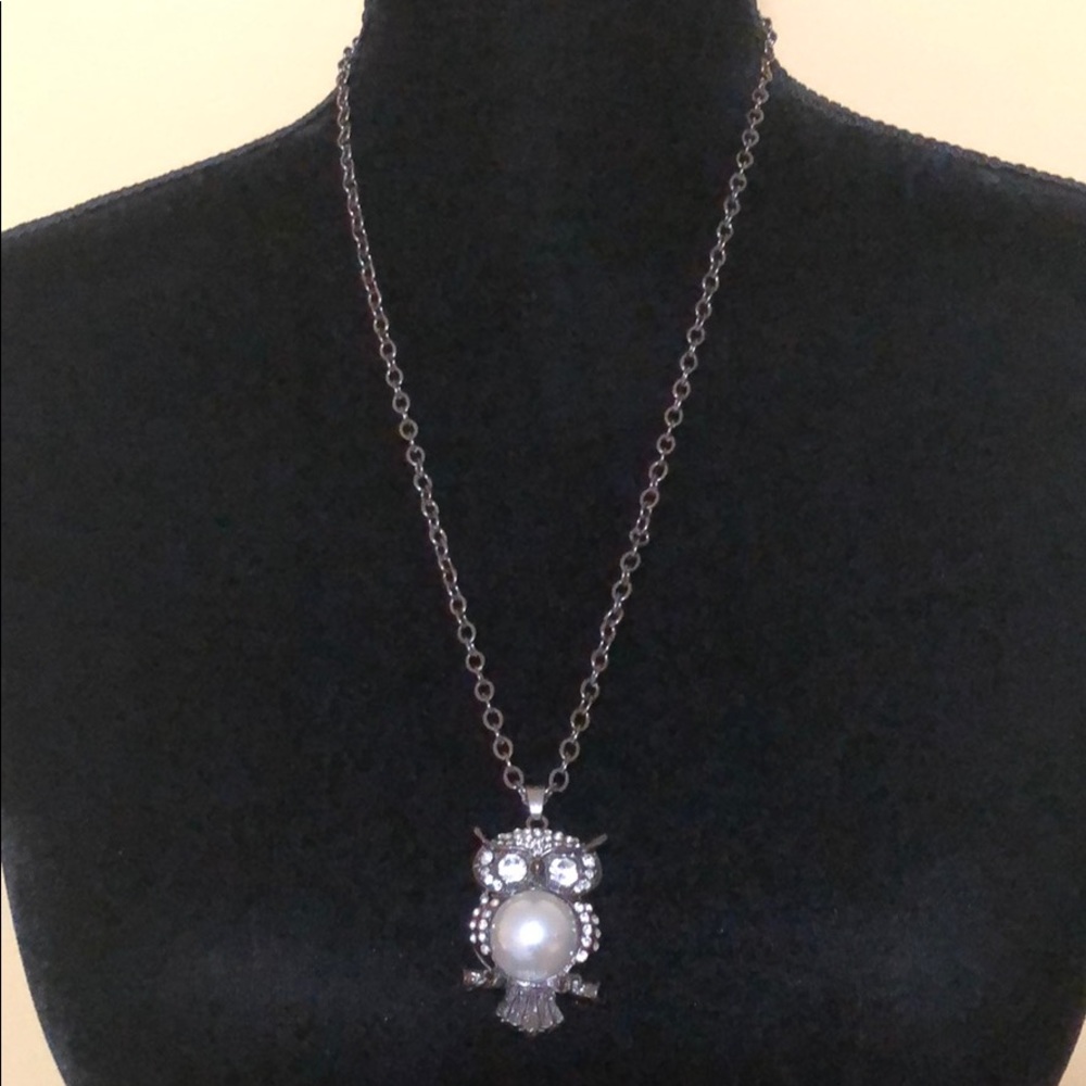 New KATGI pearl Halloween owl necklace
